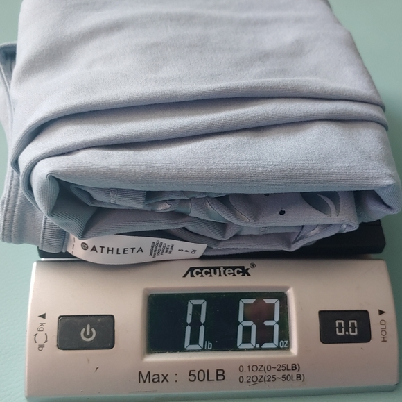 Athleta Shanti Eyelet Top Begonia Blue longsleeve - Picture 10 of 10